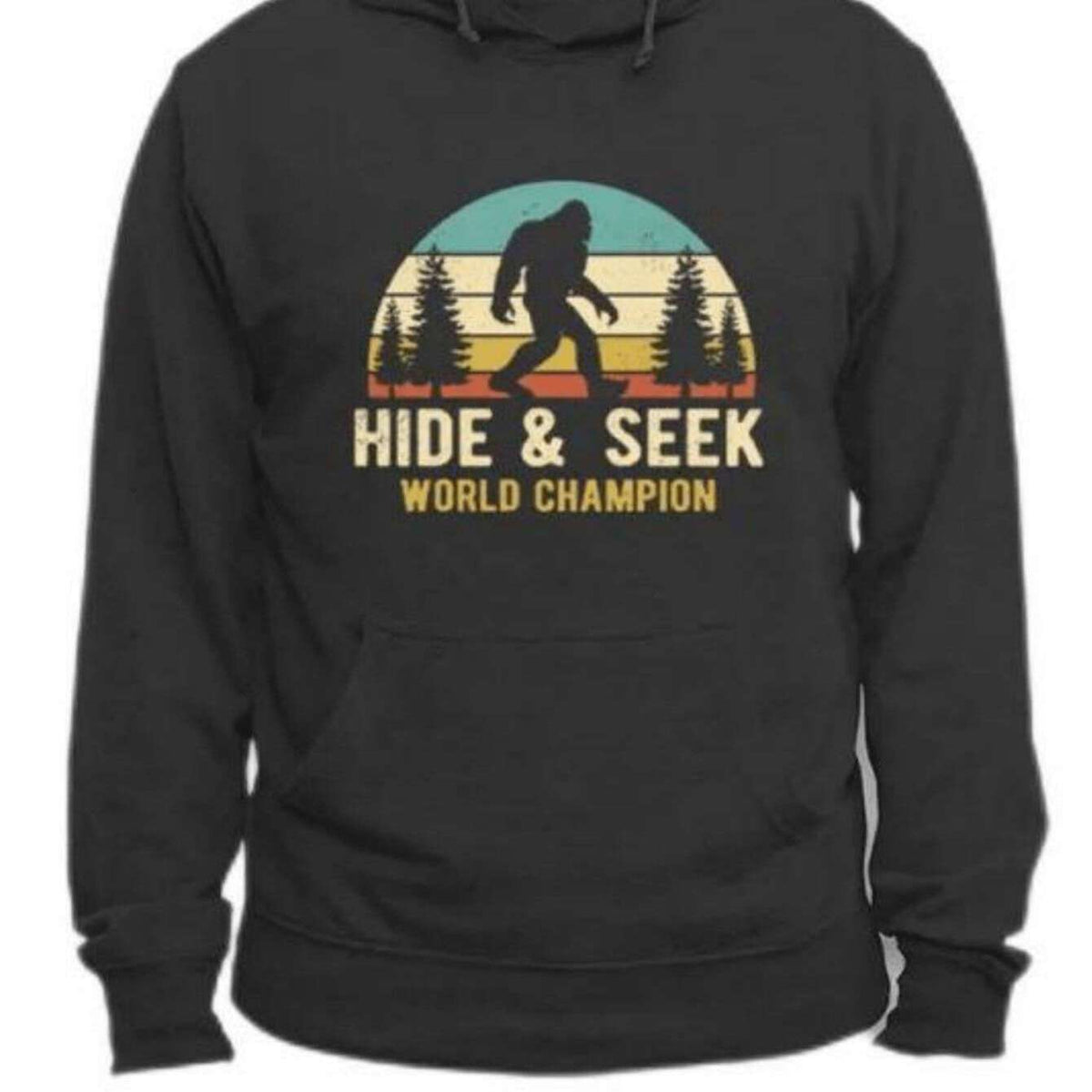 Men's Cozy -Blend Hoodie with Unique Sasquatch
