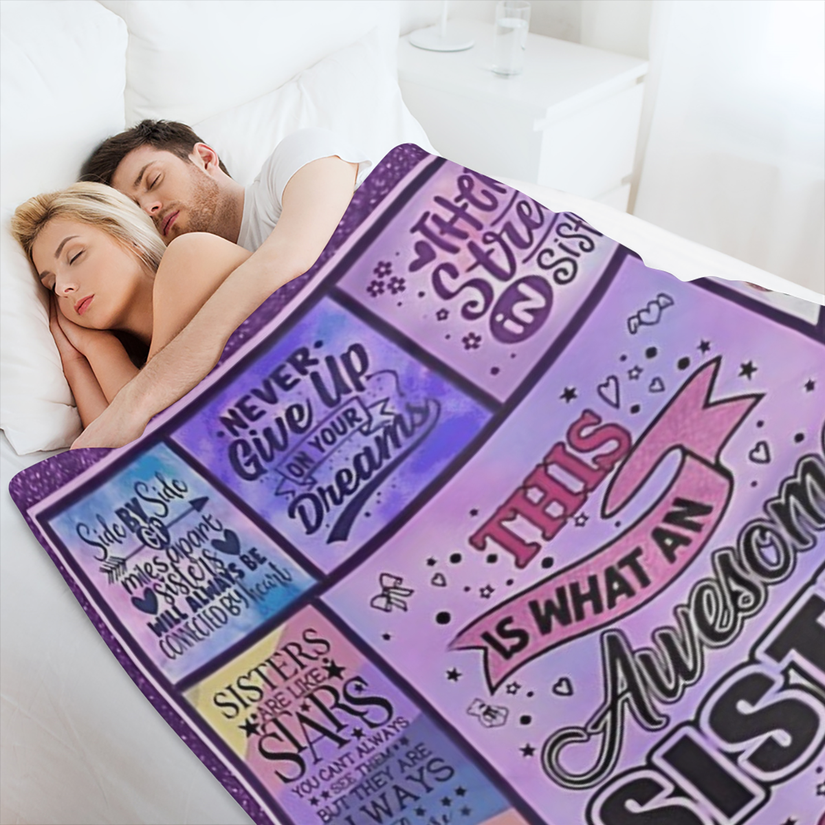 1pc Soft Flannel Throw Blanket Contemporary All-Season Flannel Throw Blanket Soft Lightweight Machine Washable Multi-Functional with Digital Print for Sofa Bed Office Nap Ideal Gift for Friends and Pa