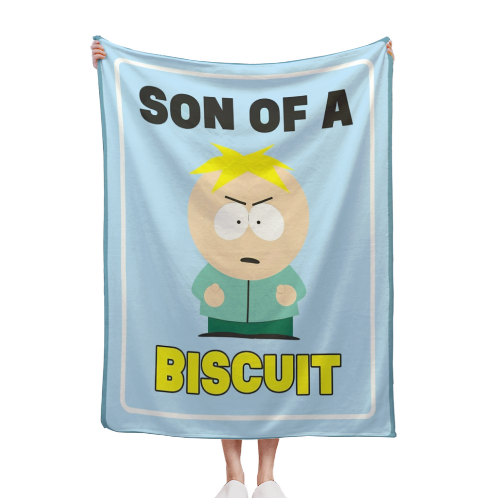 South Park Throw Blanket - Butters Son Of A Biscuit Fuzzy Soft Fleece Throw Blanket For Bed Or Couch 46" X 60", Soft And Comfortable Flannel Blanket