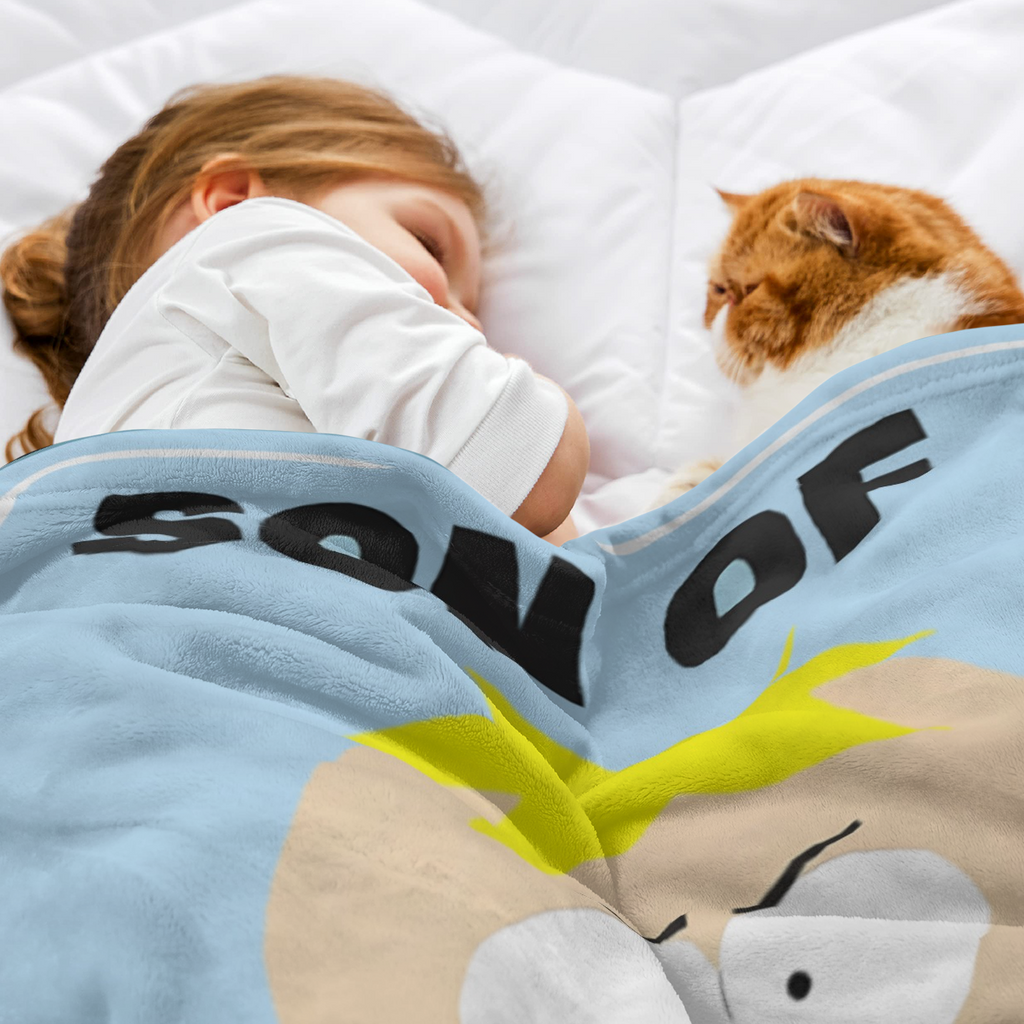 South Park Throw Blanket - Butters Son Of A Biscuit Fuzzy Soft Fleece Throw Blanket For Bed Or Couch 46" X 60", Soft And Comfortable Flannel Blanket