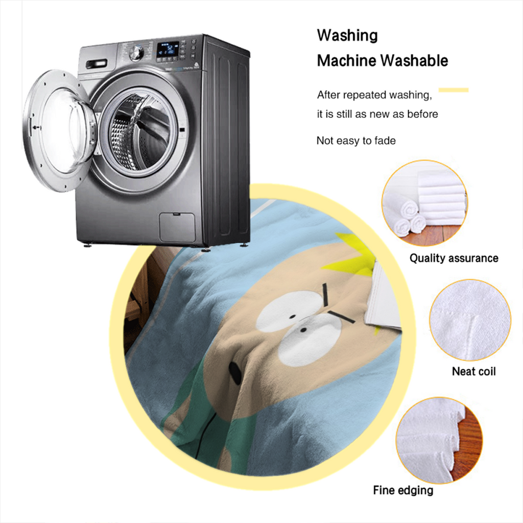 South Park Throw Blanket - Butters Son Of A Biscuit Fuzzy Soft Fleece Throw Blanket For Bed Or Couch 46" X 60", Soft And Comfortable Flannel Blanket