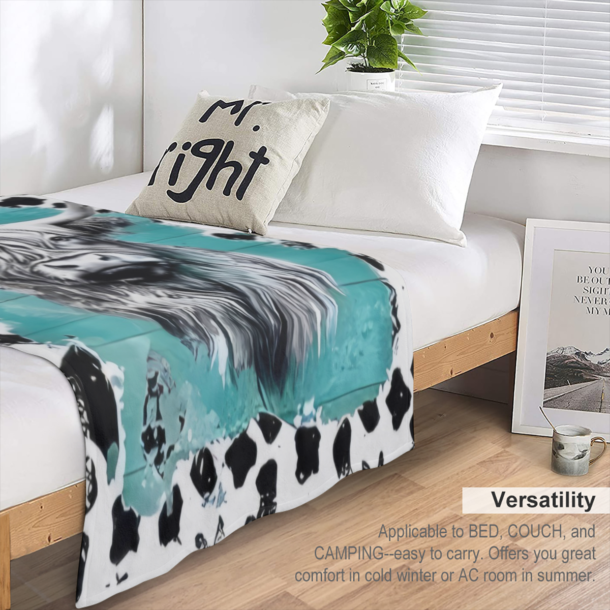 1pc Contemporary Middle Earth Map Flannel Throw Blanket - All Seasons Soft Knitted Polyester Throw for Sofa, Bed, Travel, Camping - Comfortable Lightweight Cozy Blanket for Home, Office, and Living Ro