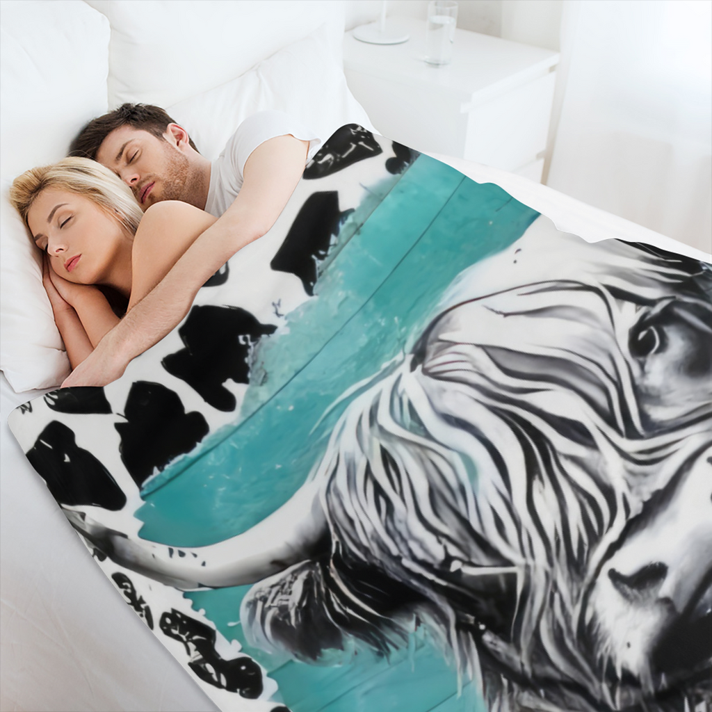 1pc Contemporary Middle Earth Map Flannel Throw Blanket - All Seasons Soft Knitted Polyester Throw for Sofa, Bed, Travel, Camping - Comfortable Lightweight Cozy Blanket for Home, Office, and Living Ro