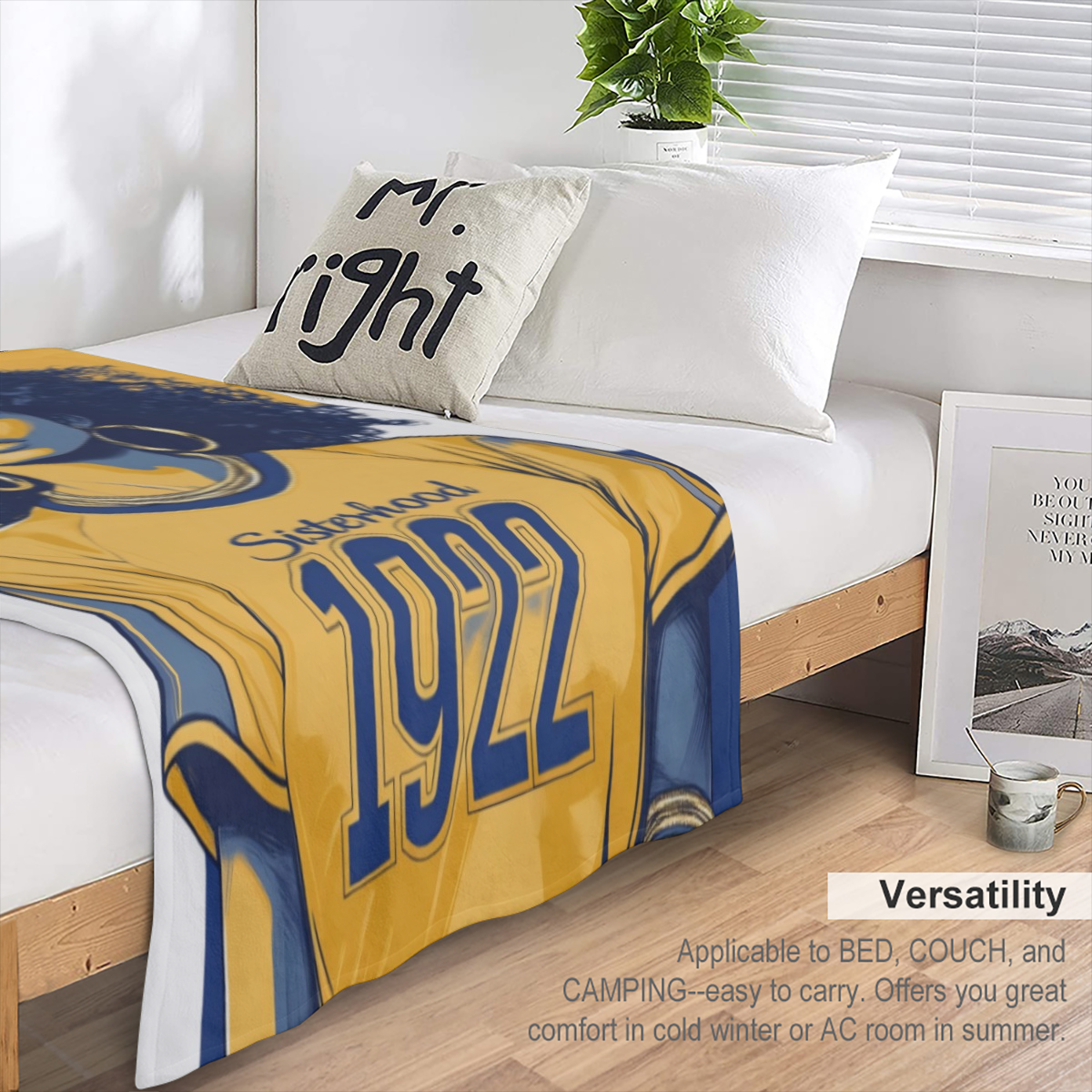 Cozy All- Season Flannel Throw Blanket with Colorful Bird Design - Hypoallergenic, Multi- Purpose for Couch, Bed, Office, and Travel