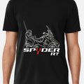 1 Can-Am RT 2010-2019 T-shirt pour hommes, motif géométrique de moto, T-shirt pour hommes avec des lignes drôles et des lettres imprimées, T-shirt en coton