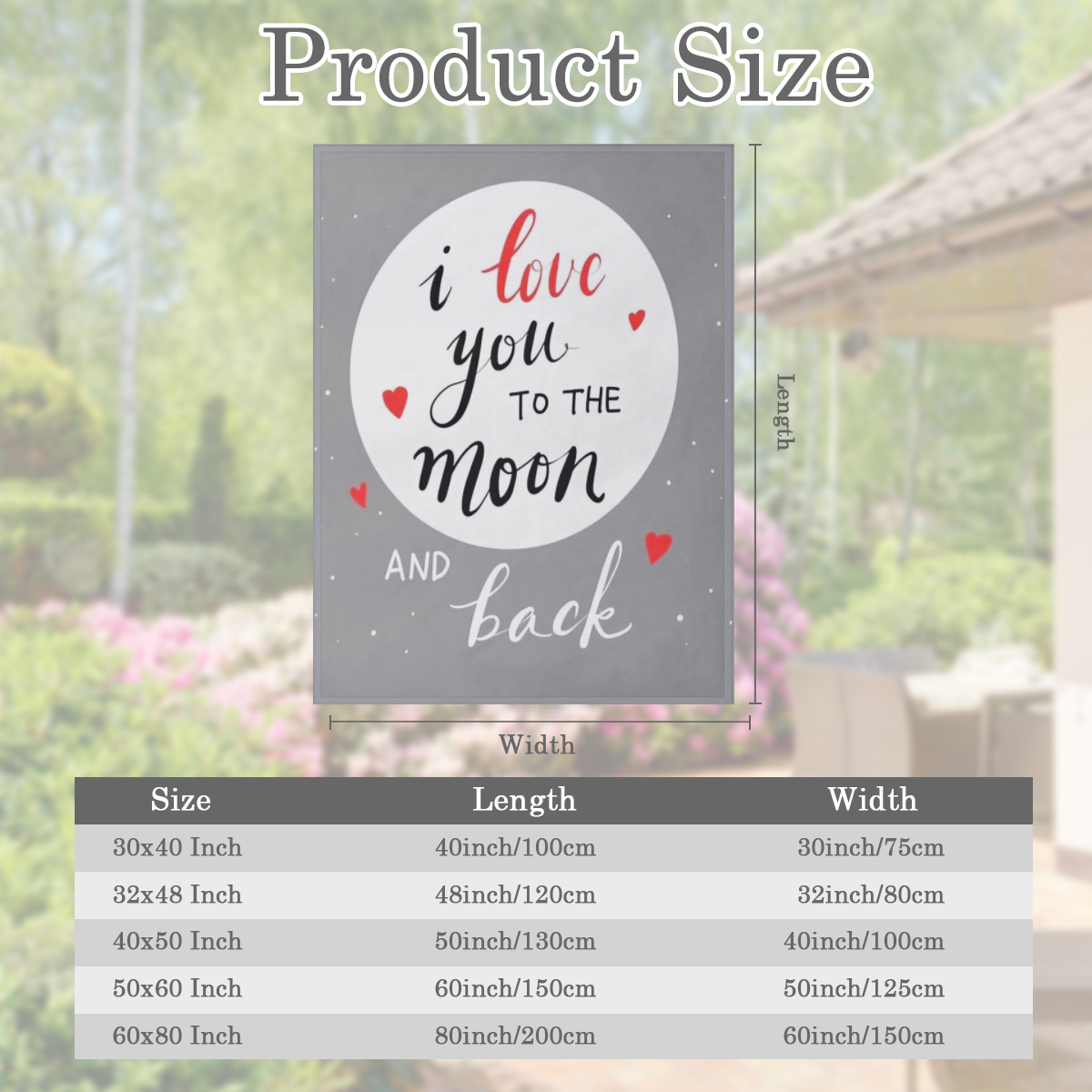 1pc "I Love You to The Moon And Back" Fleece Blanket Ultra-Soft 100 Polyester Flannel Throw, Cozy & Stylish for Sofa, Bed, Travel, Camping, or Car Perfect Gift for Mom, Warm & Durable for Indoor & Out