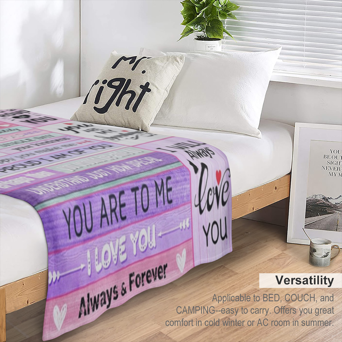21st Birthday Gift for Daughter - Cozy Flannel Throw Blanket with Heartfelt Message, 60x50, Soft & Warm, Multi- Size Options ( 30x40in40x50in50x60in60x1119in) , Perfect for All Seasons, Machine Washab