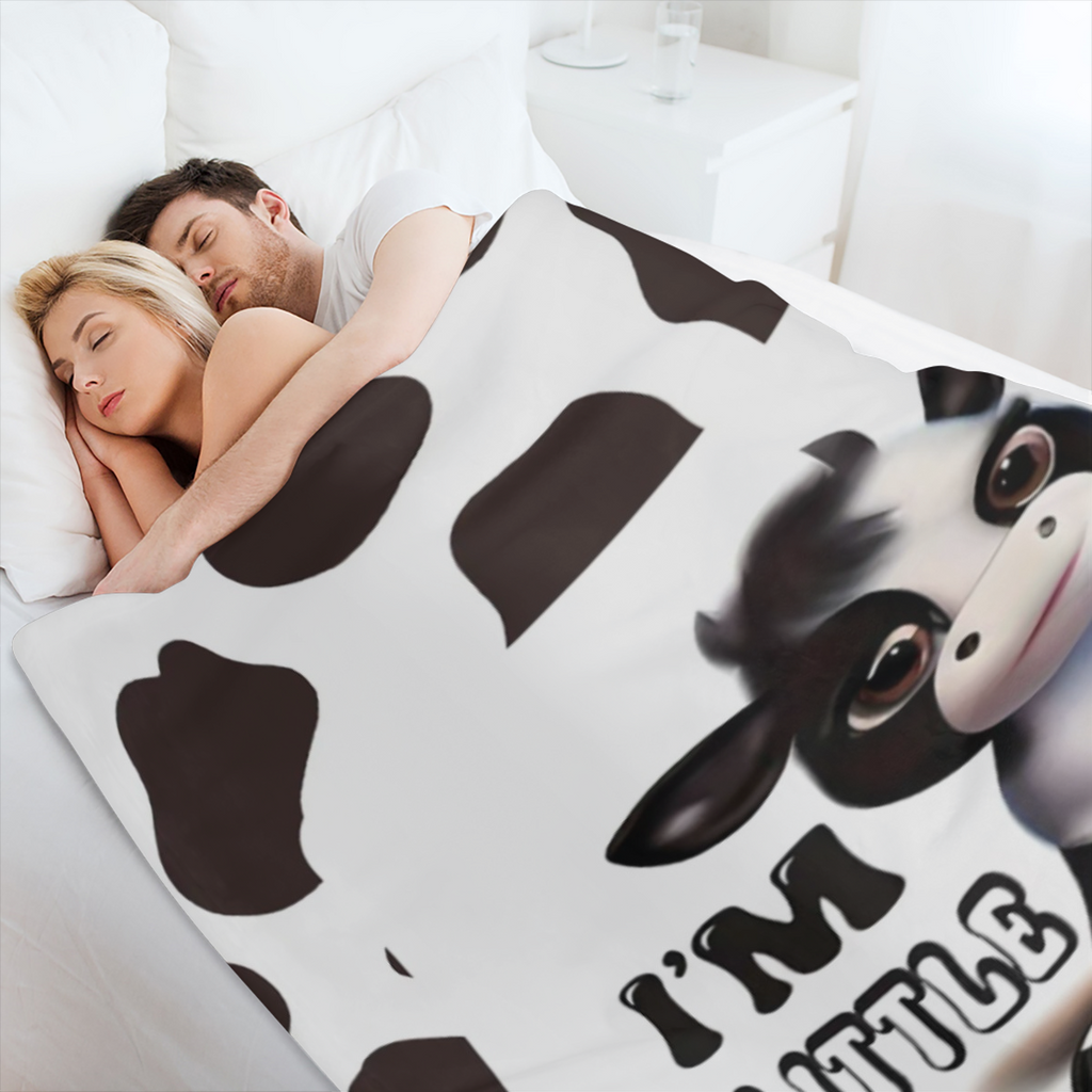 Anime Cow Print Blanket