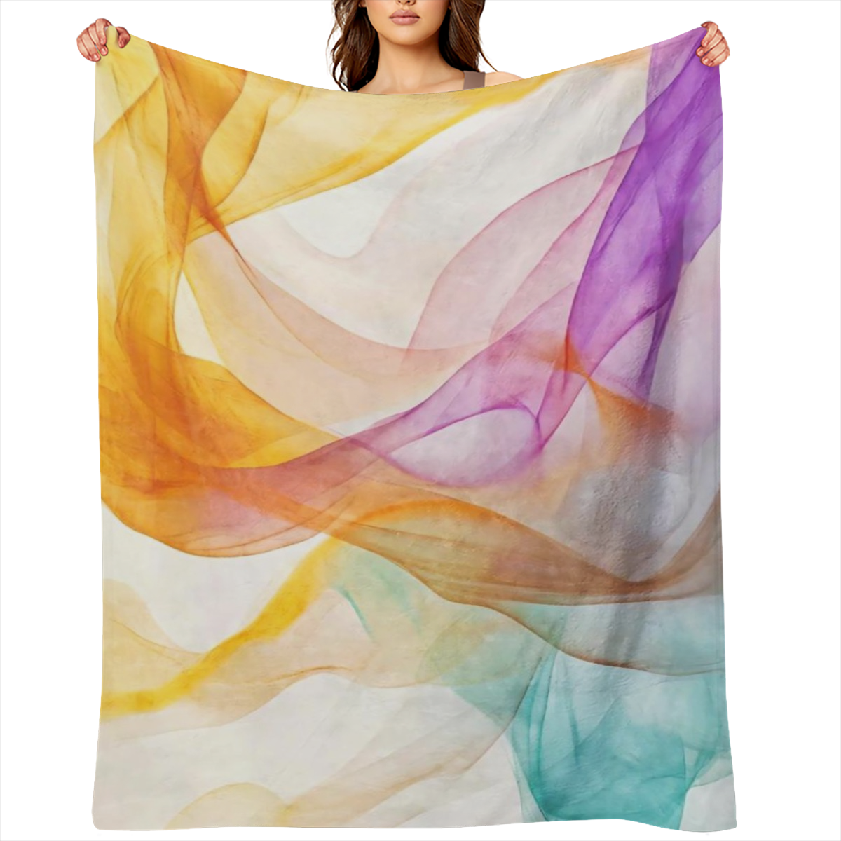 Colorful printed flannel blanket - the perfect gift for African girls, granddaughters and daughters - for outdoor, beach, camping, sofas, pets, office use - durable four season decorative blanket