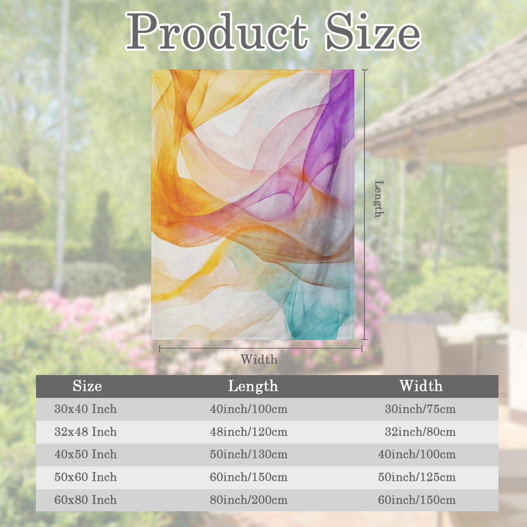 Colorful printed flannel blanket - the perfect gift for African girls, granddaughters and daughters - for outdoor, beach, camping, sofas, pets, office use - durable four season decorative blanket