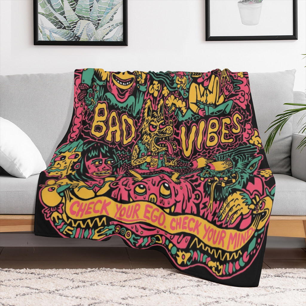 1pc Soft Flannel Graffiti Art Printed Shawl Blanket - Cozy Skin- Friendly Bedding Blanket & Throw for Leisure Sofa, Nap, and Multi- Purpose Use - Vibrant Colors, Gentle on Skin, and Perfect for Indoor