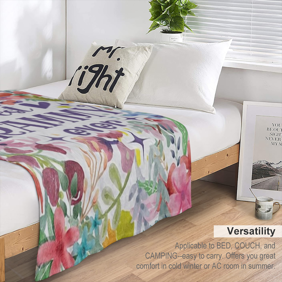 Grammy Blanket - Grammy Gift - Fleece Throw Blanket for MotherS Day Birthdays And Christmas Gifts for Grammy - 50.0 inch X 64.96 inch