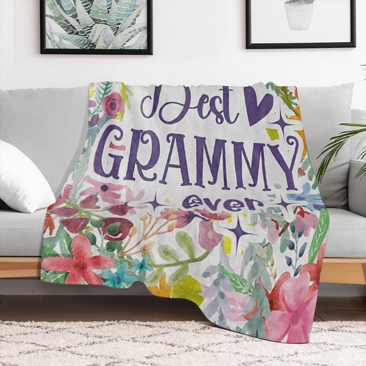 Grammy Blanket - Grammy Gift - Fleece Throw Blanket for MotherS Day Birthdays And Christmas Gifts for Grammy - 50.0 inch X 64.96 inch