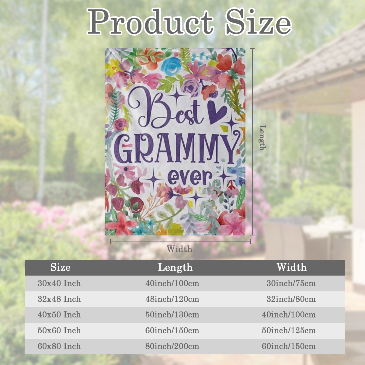 Grammy Blanket - Grammy Gift - Fleece Throw Blanket for MotherS Day Birthdays And Christmas Gifts for Grammy - 50.0 inch X 64.96 inch