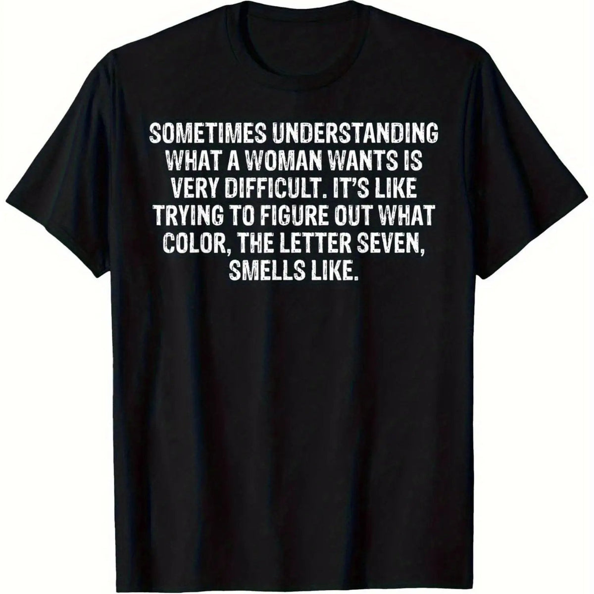 Funny Marriage Quotes T-Shirt for Men & Women - "Sometimes Understanding Women" Humorous Relationship Advice Gift - Soft Breathable 100% Loose Fit Plus Size Available (XL, Big & Tall) Funny Tee for Husband/Boyfriend - Casual Wear