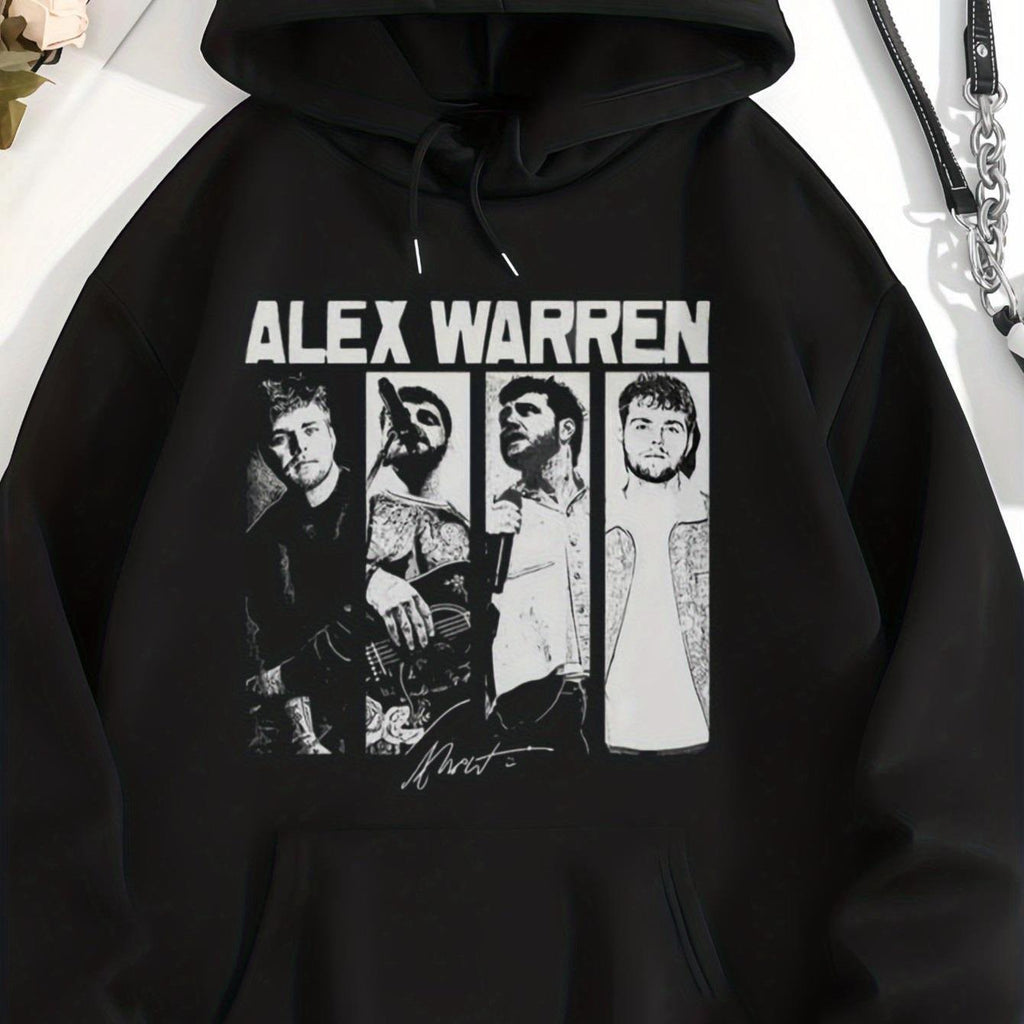 Men's Alex Warren Signature Portrait & Name Hoodie