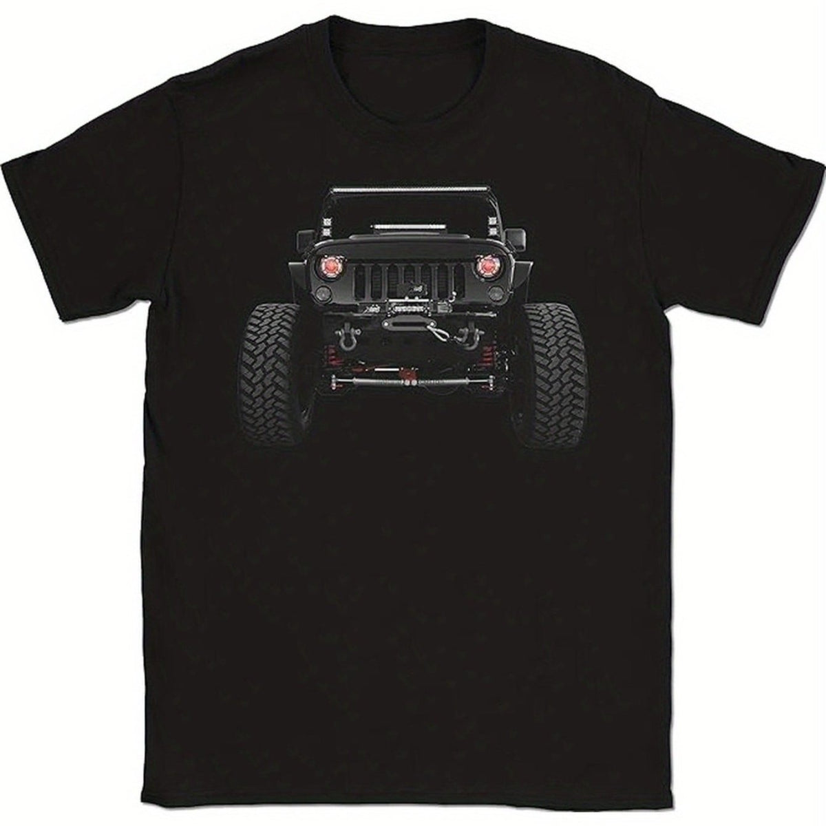 Men'S Vintage Off-Road -Inspired Graphic T-Shirt - Relaxed Fit Crew Neck Short Sleeve, with & Tires Design, Machine Washable Casual Summer Tee for Outdoor Adventures & Casual Attire - Retro Automotive Apparel for Enthusiasts - American Off-Road Big