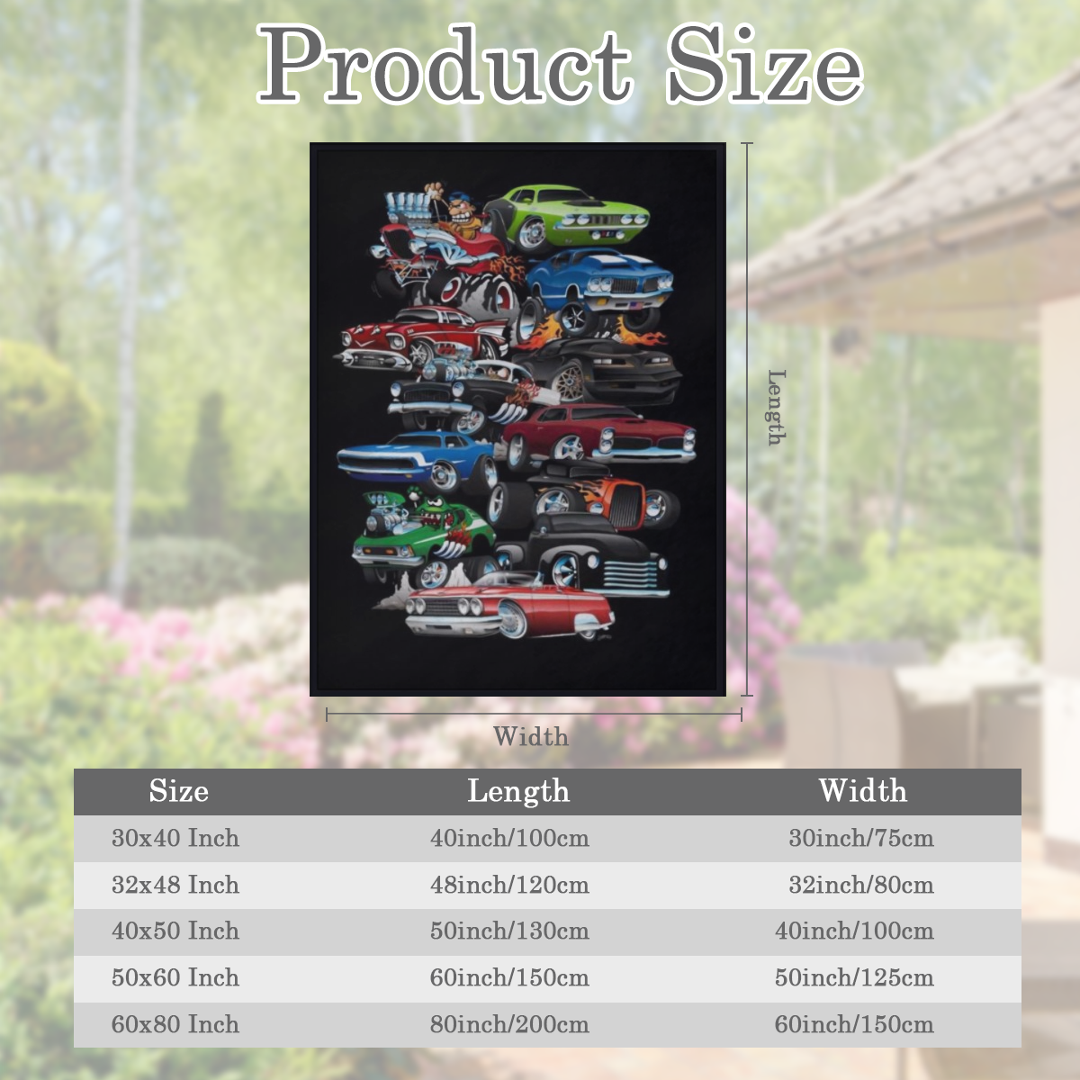 A soft and comfortable sports car print blanket for travel sofas beds and home decor - the perfect birthday or holiday gift for boys and teens - available all season