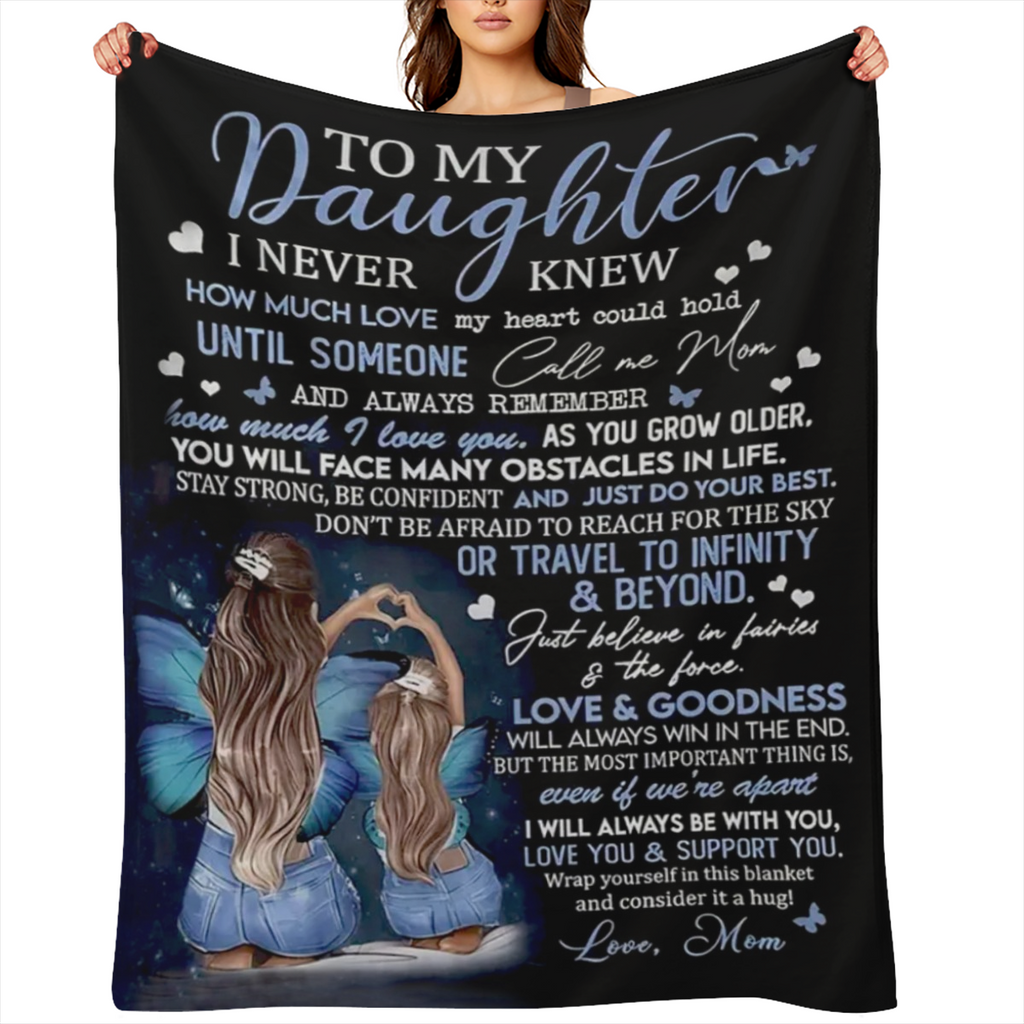 [Daughter Birthday Gift Blanket] 1pc Daughter Gifts from Mom, to My Daughter Blanket, Daughter Birthday Gifts, Daughter Gifts, Gifts for Daughter, Daughter Blanket from Mom, Daughter Graduation Gifts,