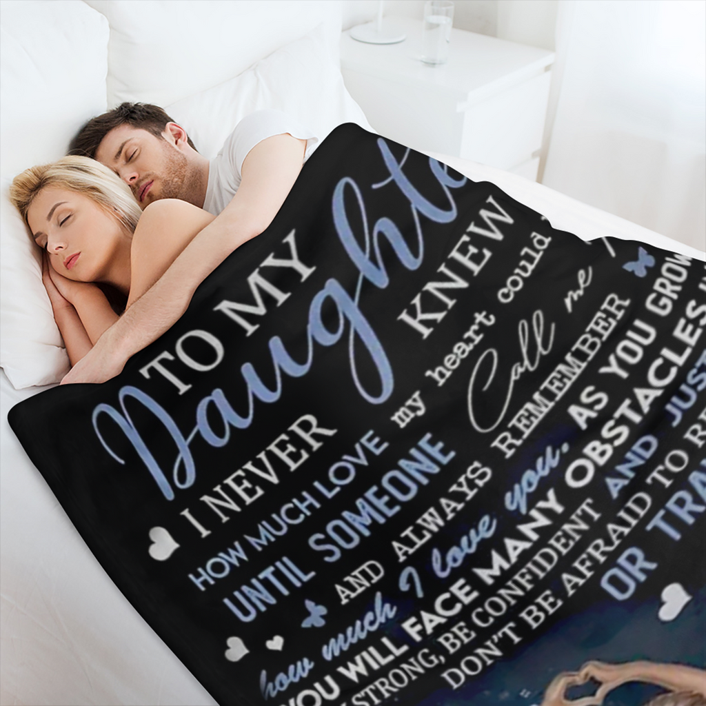 [Daughter Birthday Gift Blanket] 1pc Daughter Gifts from Mom, to My Daughter Blanket, Daughter Birthday Gifts, Daughter Gifts, Gifts for Daughter, Daughter Blanket from Mom, Daughter Graduation Gifts,