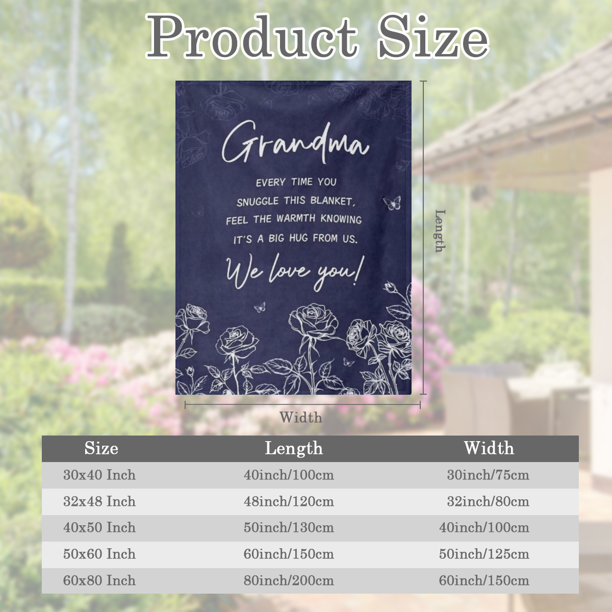 1 Set 130.05x150.11 cm Polyester Fluffy Blanket with Grandma Message ValentineS Day Sports Theme Cozy Gift for Grandma Birthday Present All-Season Machine Washable Anti-Tear Space-Themed Embroidered T