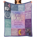 1pc Sister Gifts Blanket, Best Birthday Gifts For Sister Super Soft Throw Blanket, Sister Birthday Gifts From Sister, Sister Gift From Sister, Gifts For Sister, Sister Birthday Gift Ideas