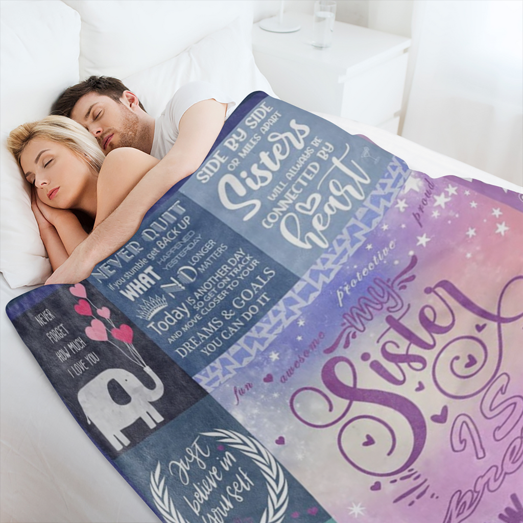 1pc Sister Gifts Blanket, Best Birthday Gifts For Sister Super Soft Throw Blanket, Sister Birthday Gifts From Sister, Sister Gift From Sister, Gifts For Sister, Sister Birthday Gift Ideas