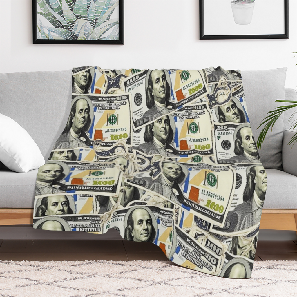Cozy & Versatile Micro Flannel Throw Blanket - Geometric Pattern, Soft & Lightweight for All Seasons, Perfect Gift for Family and Friends