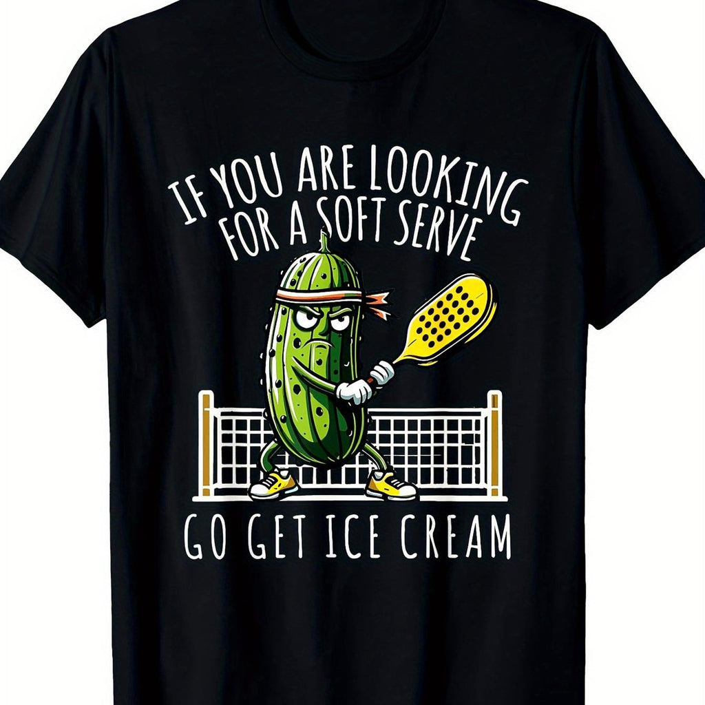 Funny Pickleball Player Paddleball Lover T-Shirt, Mens T-shirt, 220g