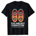 MMIW Awareness Mens-Shirt % Cotton, Solid Color