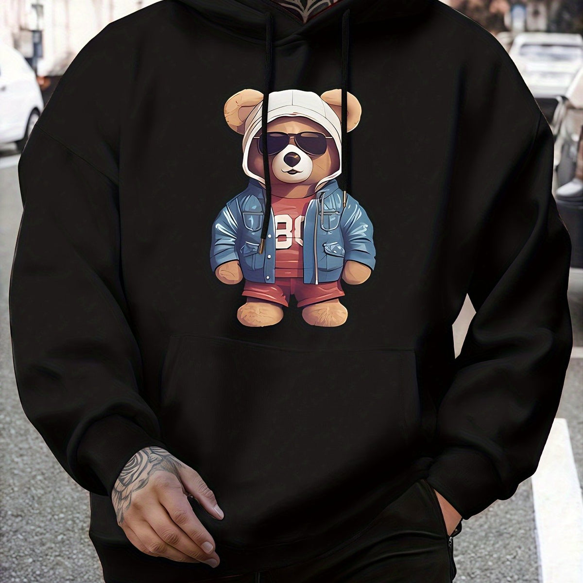 Men's Teddy Bear & BOO Hoodie