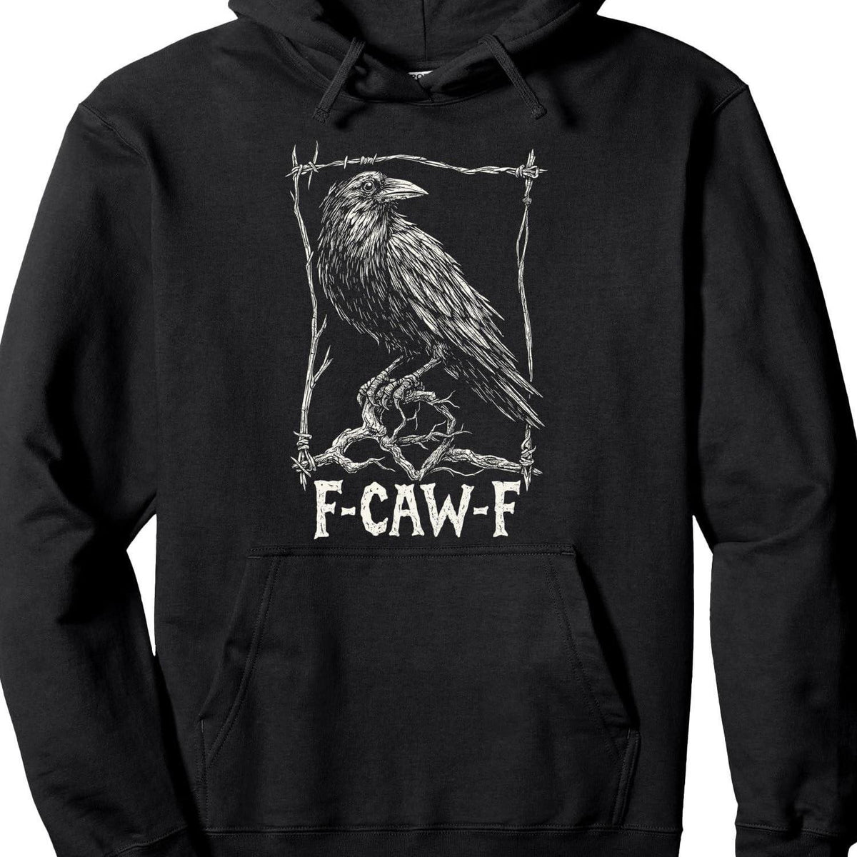 Men's Gothic Raven & F-Caw-F Hoodie