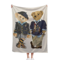 Fashion P-Polo B-Bears Luxury Blanket Soft Comfortable Nap Plush Suitable For Iiving Room Office Bedroom Birthday Home Kid Gift