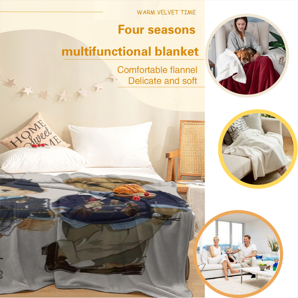 Fashion P-Polo B-Bears Luxury Blanket Soft Comfortable Nap Plush Suitable For Iiving Room Office Bedroom Birthday Home Kid Gift