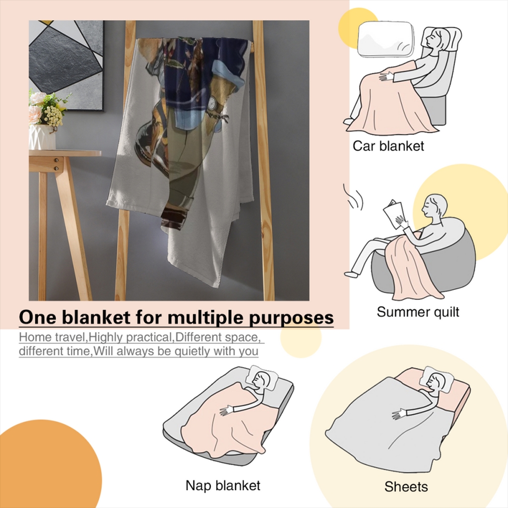 Fashion P-Polo B-Bears Luxury Blanket Soft Comfortable Nap Plush Suitable For Iiving Room Office Bedroom Birthday Home Kid Gift