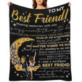 Best Friend Personalized Printed Fleece Blanket - Perfect Gift for Any Occasion