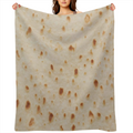 Burritos Tortilla Blanket Novelty Funny Realistic Food Soft Cozy Lightweight Throw Blanket for Children Boys Girls Women Men Bedroom Living Room Dorm Chair Sofa Travel 40x50in