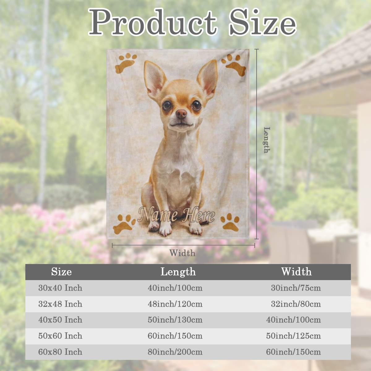 Persoonlijke Chihuahua Hondenprint Werpdeken Zachte Polyestervezel Voor Alle Seizoenen In De Wasmachine Te Waschen Ideaal Voor Kantoor- En Huisdecoratie Kerstcadeau Voor Extra Kleine Tot Grote Honden