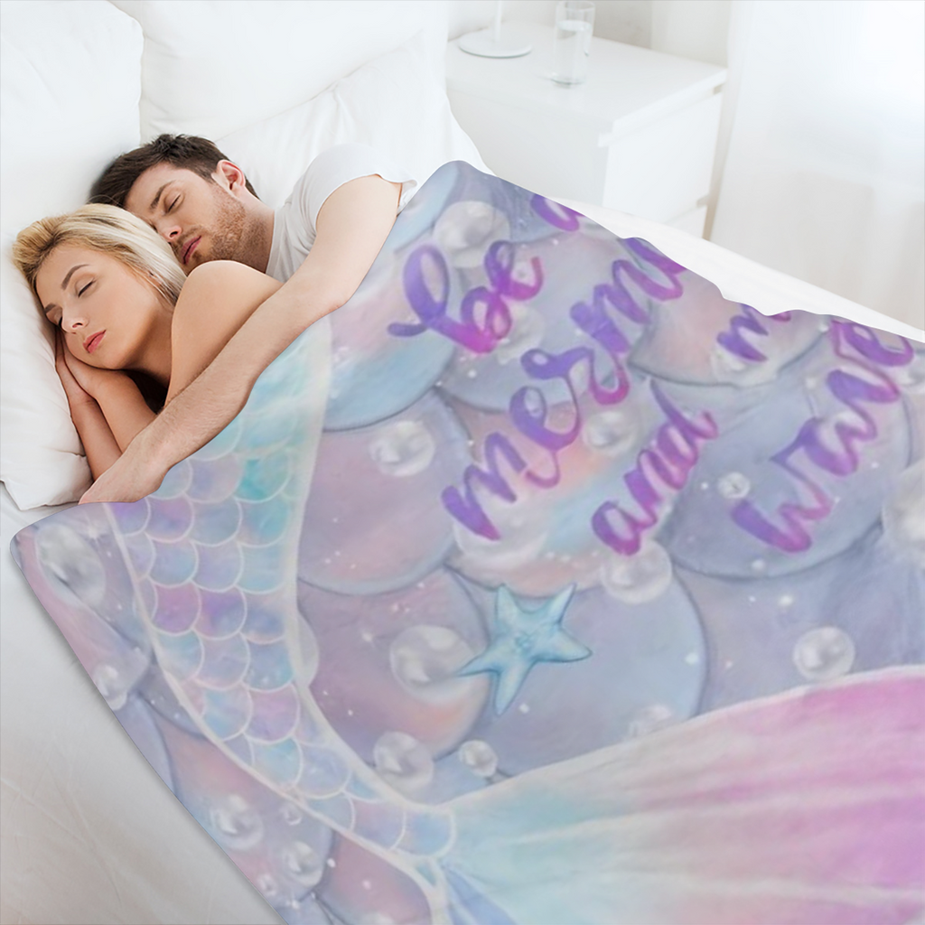 1PC Fish Pattern Flannel Blanket Lunch Break Blanket Sofa Bed Warm Cozy Blanket Soft Throw Blanket For Sofa Home Comfortable Lightweight Blanket Bed Travel Camping Living Room Office Sofa Chair Bed Fl