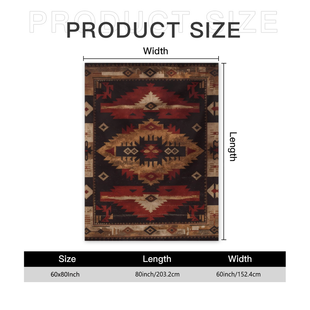 2D Flat, 1pc, Soft Cozy Blanket, Boho Patchwork Flannel Blanket, Soft, Cozy, All-Season Throw with Vibrant Southwestern Patterns, Perfect for Travel, Sofa, Bed, Office Decor, Ideal Birthday Or Holiday