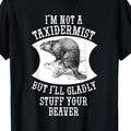 Men's Funny Raccoon Leather Organizer Slogan T-Shirt - Retro Loose Fit Short Sleeve Tee with "I'm Not a Leather Organizer..." Funny Phrase, Casual Humorous Gift for Outdoor & Casual Attire, PLUS SIZE