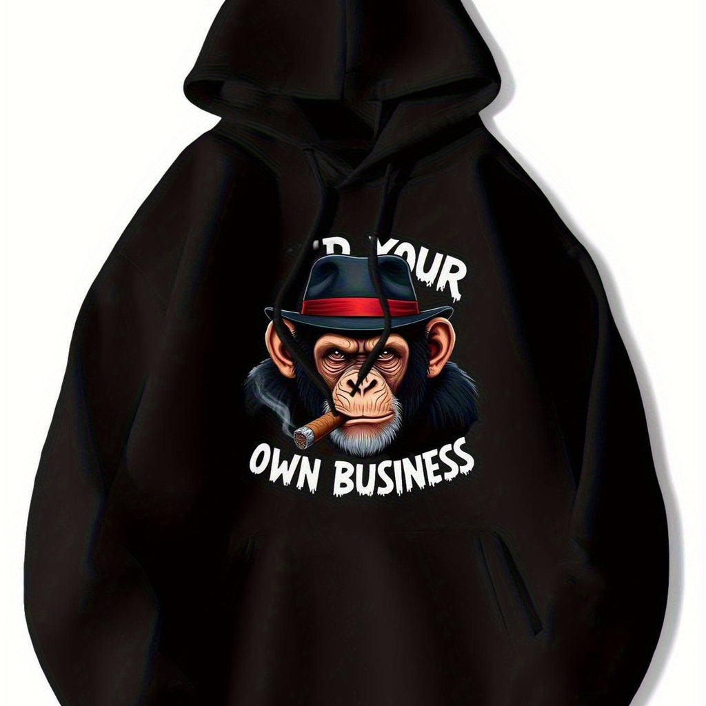 Sweat-shirt à capuche amusant singe "Mind Hoodie
