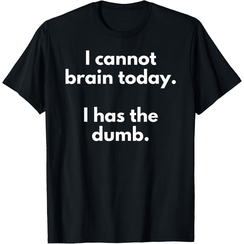 Funny "I'm Not Thinking Well Today, I Have a Fool" Novelty T-Shirt- 100% Cotton, 180gsm Fabric Weight, Breathable and, Ideal Gift for Friends and Family, Casual Wear, S-XXXL, Black, Cute T-Shirt, Machine washable