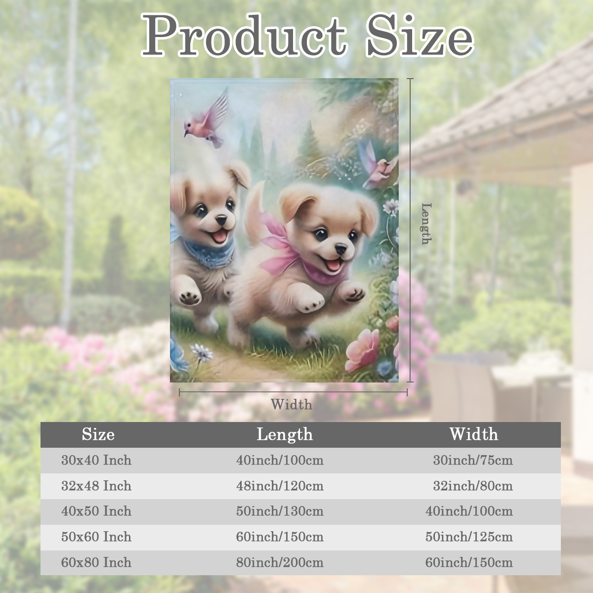 Charming Puppy Chase Pattern Flannel Throw Blanket - Soft Warm Lightweight Machine Washable for Travel Camping Living Room Office Sofa Chair Bed All- Season Comfort