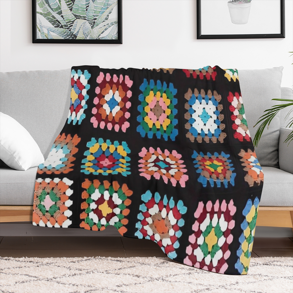 Amazing Cozy All-Season Flannel Throw Blanket with Charming Print - Tear-Resistant, Machine Washable for Couch, Camping & Travel