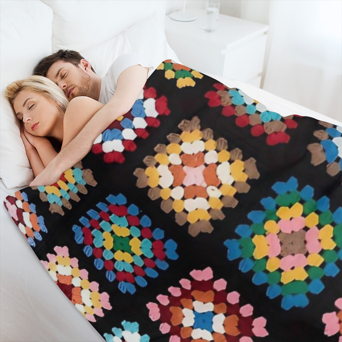 Amazing Cozy All-Season Flannel Throw Blanket with Charming Print - Tear-Resistant, Machine Washable for Couch, Camping & Travel
