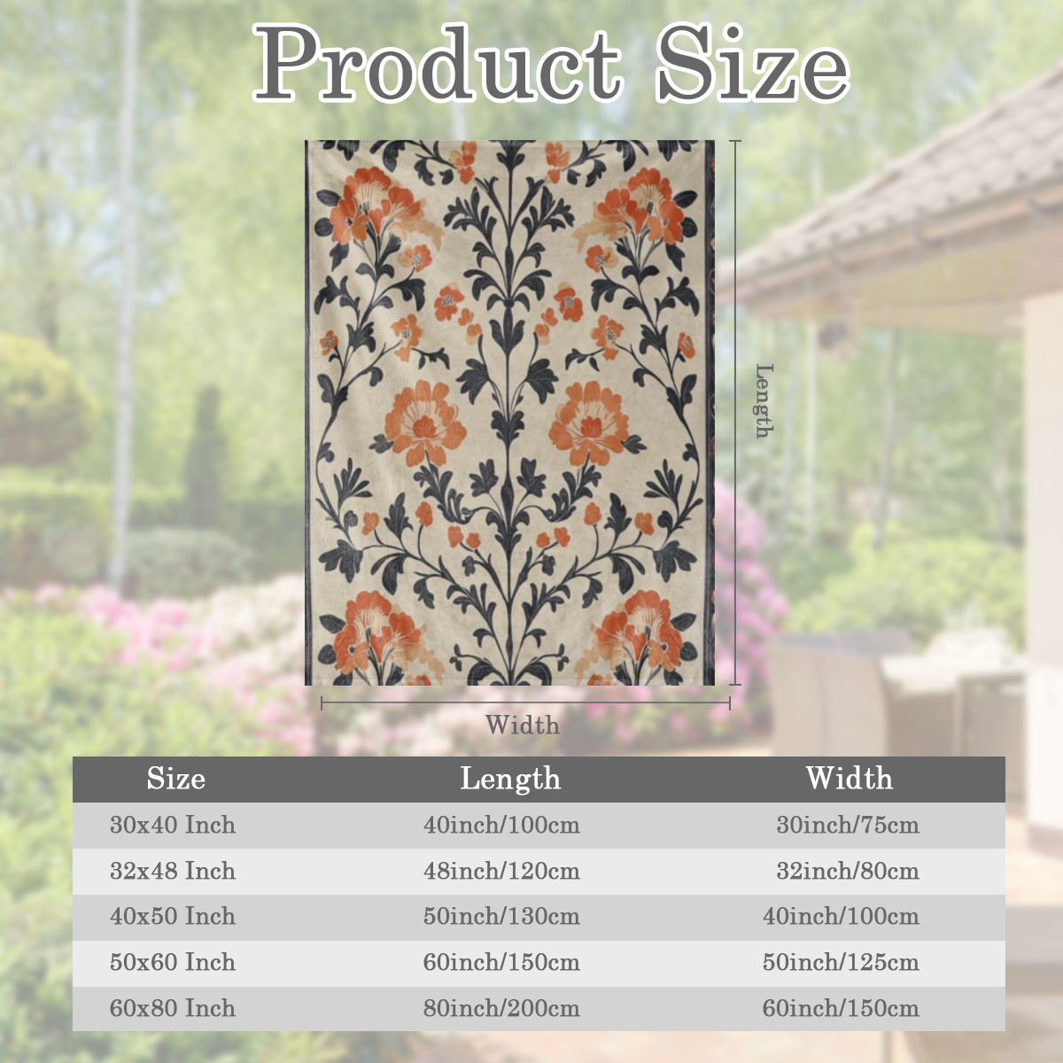 A vintage floral leaf print flannel throwing blanket - soft and comfortable, a knitted polyester blanket for all seasons, perfect for sofas, beds, offices, camping, travel - the ideal gift for any occ
