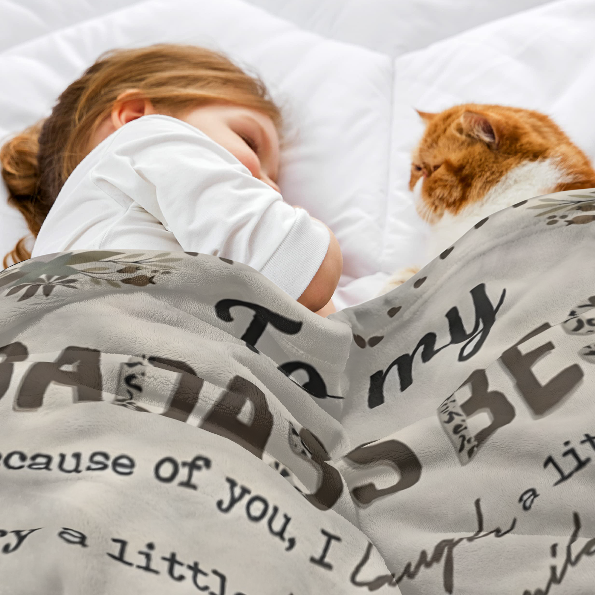 `To My Badass Bestie Throw Blanket, Leopard Floral Friendship Gift Soft Flannel Blanket, Unbiological Sister Hug Blanket, Best Friend Birthday Gift`