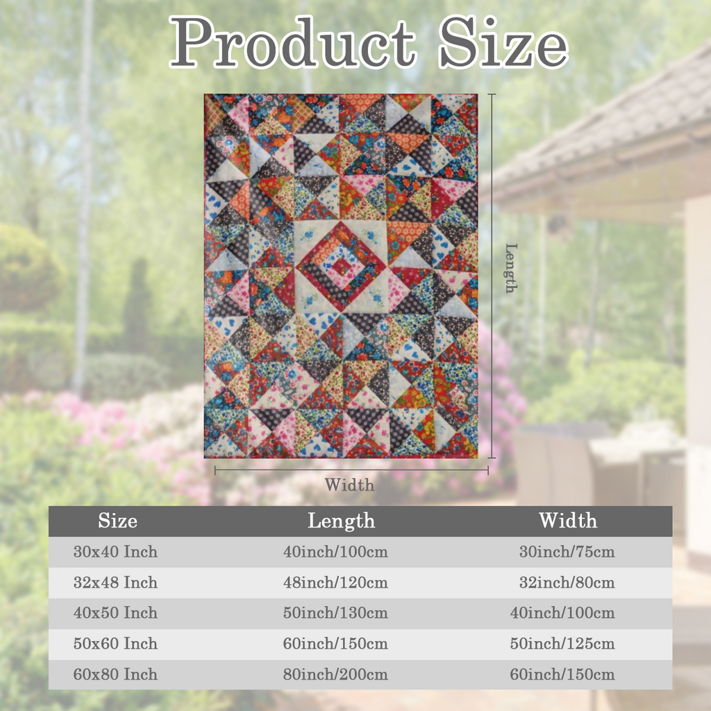 1 piece flannelette blanket, vintage geometric prismatic floral print blanket, warm soft sofa bed sofa car office camping travel blanket, suitable for all seasons gift blanket