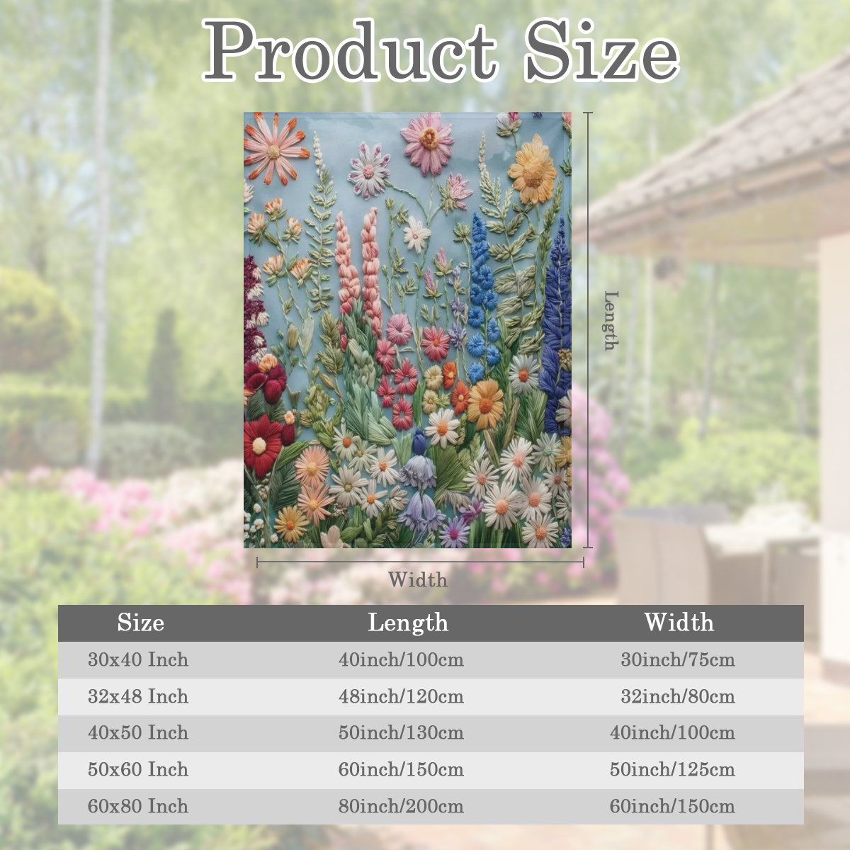 Vintage floral embroidered blankets are soft and warm, ideal for relaxing camping trips and home decor as gifts for friends, family and loved ones
